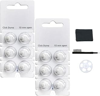 Click Dome 10mm Open for Connexx/Siemens,Signia and Rexton RIC Hearing Aids with Cleaning Brush Tools (10MM)