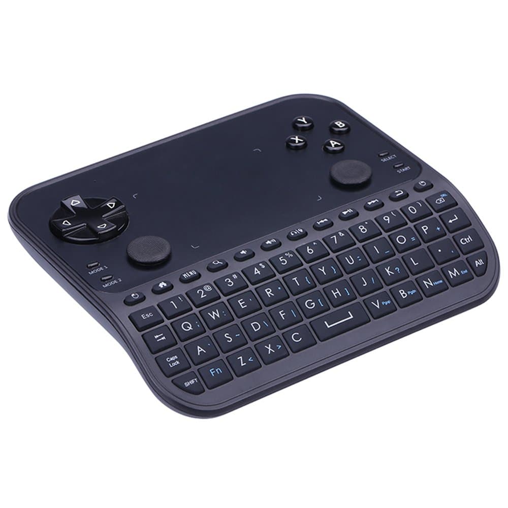 Mini Wireless Keyboard,GAKOV U6 Portable Handheld Rechargeble Smart Remote Control Gamepad Game Controller with Touch Pad for Laptop, Smart TV, Projector