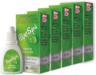 - EyeSpa Eye Drops 10ML | Relaxing Eye Drop for Dry & Tired Eyes | Relief From Burning, Itching, And Irritational Eye | Lifezen (Pack of 5)