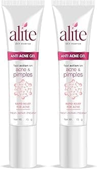 Alite Anti Acne Gel | Fast Action on Acne & Pimples | Boosts Skin Health & Helps Manage Acne & Breakouts Pack of 2 (15g each)