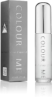 COLOUR MESilver Sport | Eau de Toilette | Fragrance Spray for Men | Woody Aromatic Scent | 1.7 oz