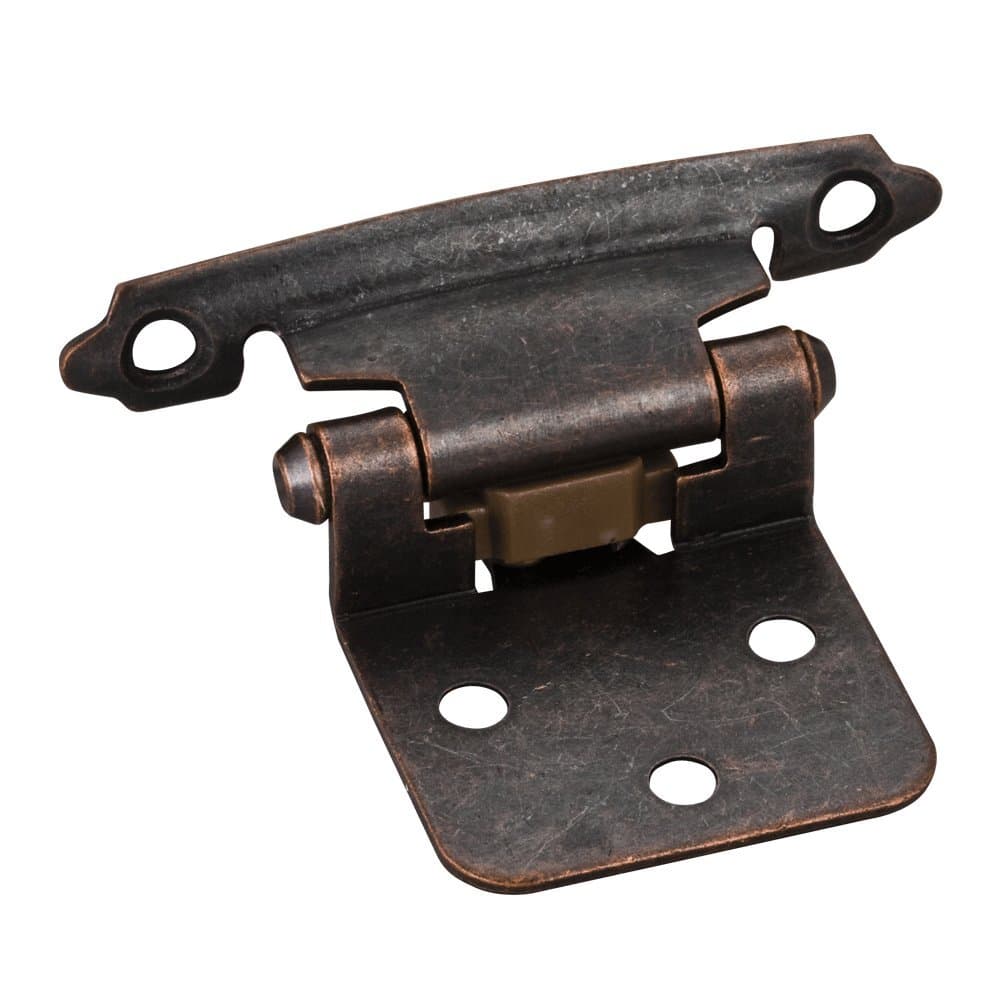 10 Pair- Brushed Copper- Flush Cabinet Door Hinges