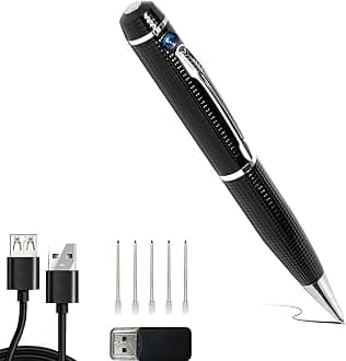 Portable Hidden Camera Pen, Mini Body Video Camera Pen,1080P Security Camera with Loop Working, Photo Taking for Indoor/Outdoor Security, No WiFi, No Audio, Support up to 32GB SD Card(Not Included)