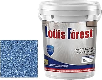 Epoxy Colored Sand Floor Paint, Epoxy Colored Sand Self Leveling Coating, Louis Forest Epoxy Floor Paint, for High Gloss Marble Effect Garage Coating (Royal Blue)