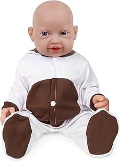 Vollence 23 inch Silicone Reborn Baby Dolls Anatomically Correct Lifelike Silicone Newborn Baby Doll for Children Birthday Gift - Girl