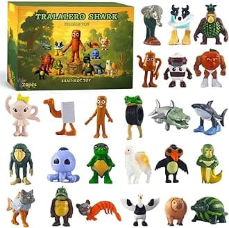 Italian toy Brainrot Action Figures Set,Funny Collectible Figures for Kids & Adults,Tralalero Tralala-Inspired,Creative Shark,Monkey and More Toys,Safe Gifts for Fans Ages 6+ (G-24PCS)