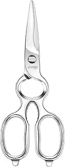 Kitchen Forged Shears Heavy Duty, Come Apart Ultra Sharp Multi-Purpose Stainless Steel Utility Scissors for Poultry, Food, Meat, Cooking, Bottle Opener, Nut Cracker 8.5 Inch, Dishwasher Safe