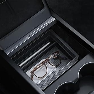 Center Console Organizer for Tesla Model Y Juniper (Only Premium & Performance 2026) and Model 3 Highland (Standard, Premium & Performance 2024/25/26) with Smooth Slide Technology - [Sliding]