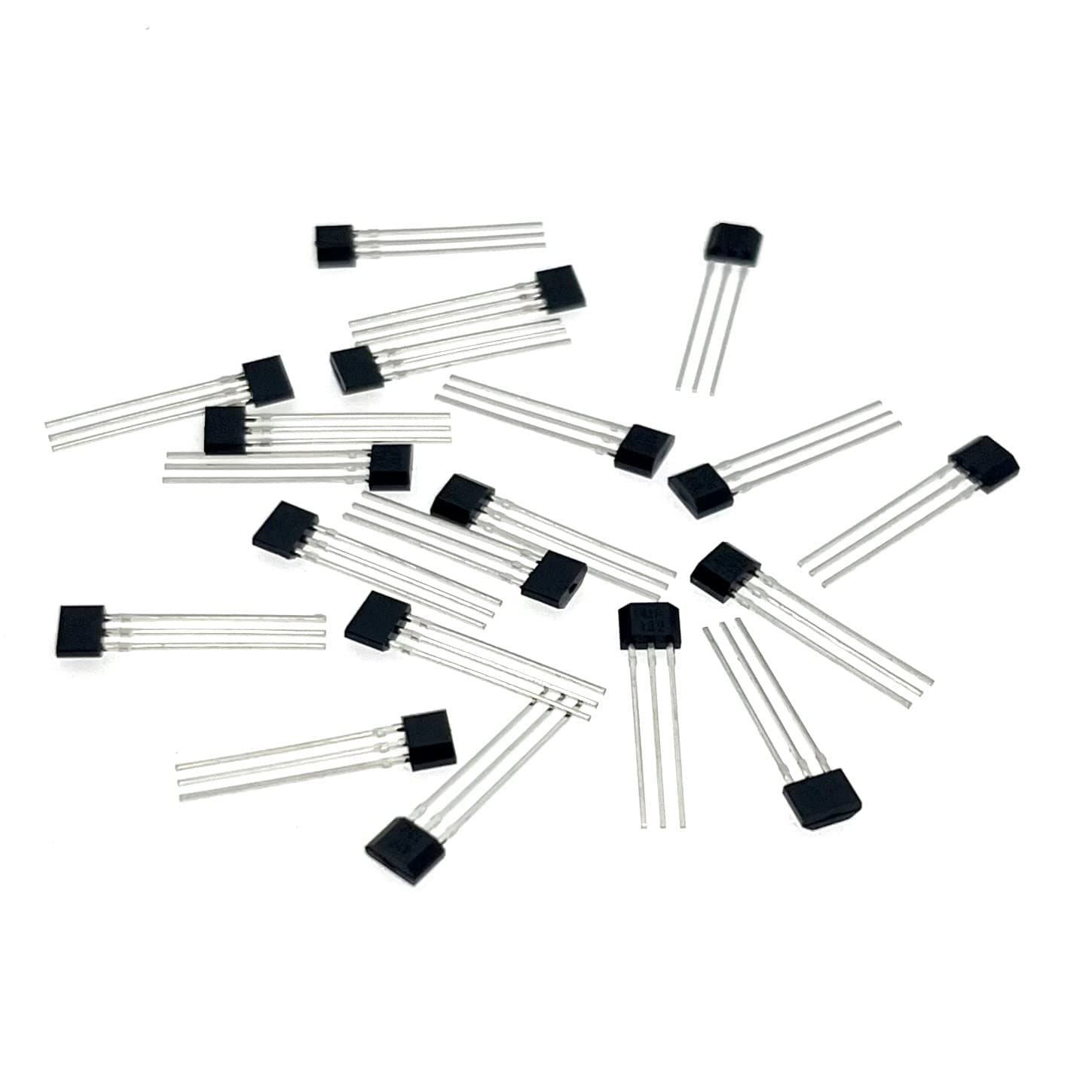 20pcs TO-92S Bipolar Hall Effect Sensor 41F, Magnetic Detector SS41F 3 Pins Hall Sensor, 41F Hall sensor chip 3pin