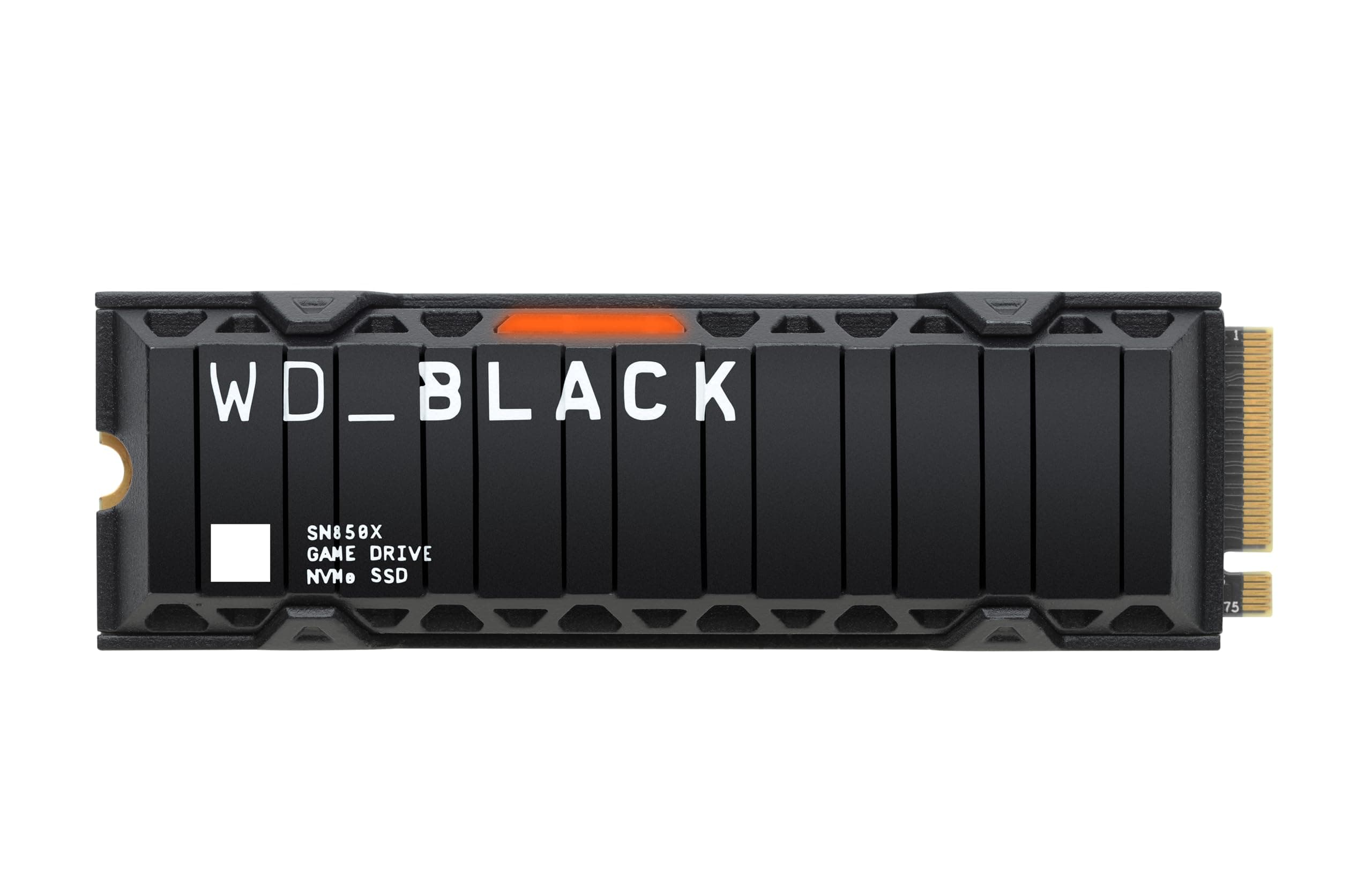 WD_BLACK 1TB SN850X NVMe Internal Gaming SSD Solid State Drive with Heatsink - Gen4 PCIe, M.2 2280, Up to 7,300 MB/s - WDS100T2XHE