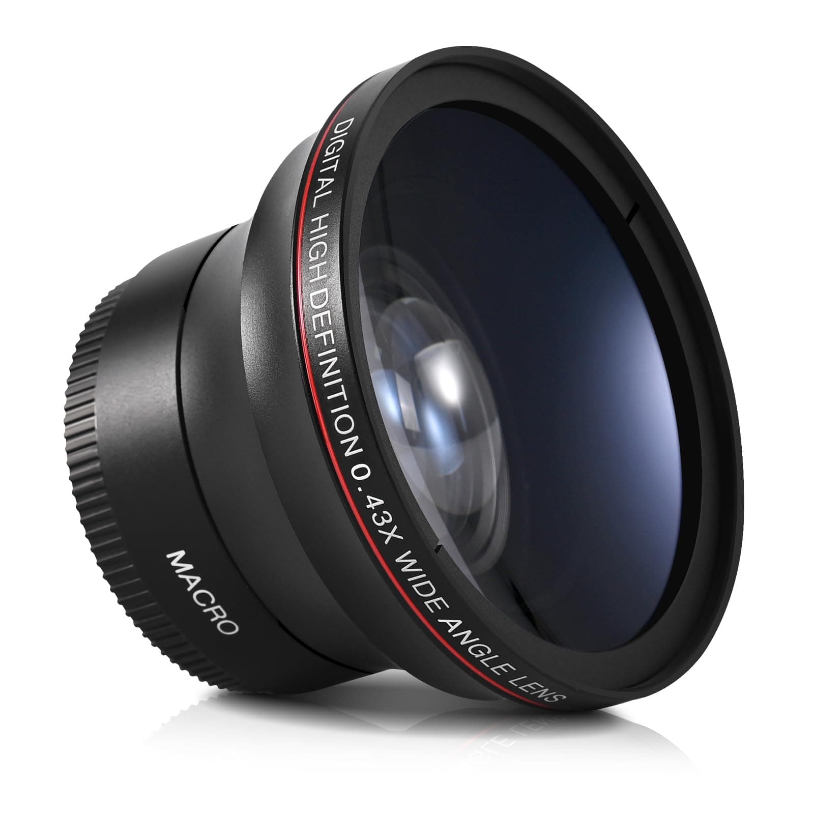 Lightdow 55MM 0.43x High-Definition Wide Angle + Macro Lens Attachment for Sony Alpha A7, A9, A6000 Series, and More - Enhance Your Photography Creativity (φ55mm)