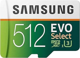 EVO Select Micro SD Memory Card with Adapter, 512GB microSDXC UHS-I U3 100MB/s Full HD & 4K UHD for Photos, Videos, Music Storage, MB-ME512HA
