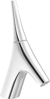 - 23966IN-4ND-CP Metal Basin Mixer Lav Faucet, Silver, Chrome Finish