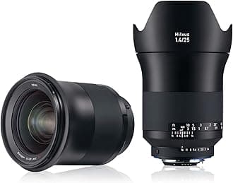 ZEISS Milvus 25mm f/1.4 Full Frame Camera Lens for Nikon F-Mount ZF.2, Black