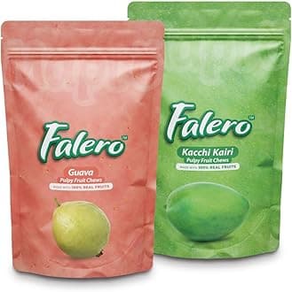 Falero Fruit Chews Guava and Raw Mango 175 gm, 33% Fruit Pulp (Guava & Raw Mango)