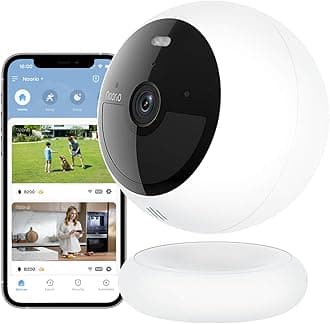 Wireless Security Camera with 1080P and 32GB Local Storage, Wireless Home Security Camera Battery Powered, Color Night Vision with Spotlight, Work with Alexa, Set up in Minutes B200