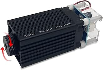 LASER TREE Engraver Module, 4000mW Optical Power Head, Cutting Module, Adjustable Focal, 450nm Head for Cutter Machine DIY Wood Paper Leather, Class 4