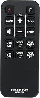 New AKB74815301 Replaced Remote fit for LG Sound Bar Surround S55A3-D LAS454B S45A1-D LAS453B SH3B SPH3B-W SH3K SJ4Y SPH4B-W LAS485B SPH4BW S45A1D S55A3D SPH3BW SJ7