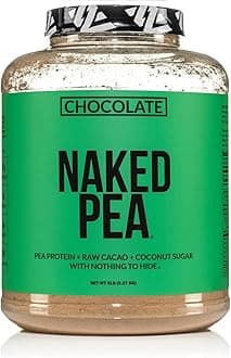 Naked Nutrition Less Naked Pea - Chocolate Pea Protein - Pea Protein Isolate From North American Farms - 5Lb Bulk