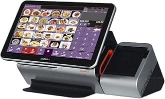 MEETSUN All in One POS System,Cash Register for Retail and Restaurant, Includes 15.6" Touch Screen,Built in 80MM Thermal Printer,Windows 10pro, POS Software (700-LS001)
