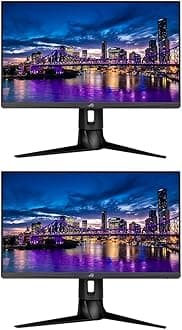 ASUS ROG Strix XG249CM 24-inch 1920 x 1080 FHD 270 Hz 1 ms LCD Gaming Monitor, 2-Pack Bundle with Extreme Low Motion Blur, Eye Care, FreeSync Premium, HDR, USB-C, DisplayPort