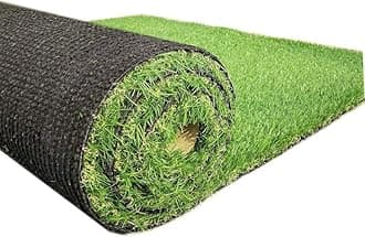 Artificial Grass Turf Astroturf Rug, 1x37 Feet Indoor Outdoor Fake Grass for Dogs Potty, Rubber Backing with Drainage, Easy Install and Clean