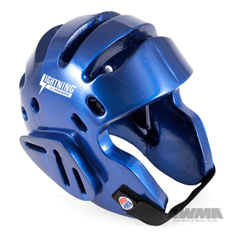 Lightning Sparring Headgear - Blue - X-Large