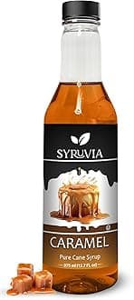 Caramel Coffee Syrup - 12.7 fl oz Premium Coffee Flavoring Syrup - Kosher Coffee Syrups, Gluten Free, No Coloring, Perfect for Drinks, Soda, Shakes, Desserts, and More.