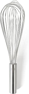 Martha Stewart Richburn 12-Inch Stainless Steel Balloon Whisk – Satin Finish, Durable Kitchen Whisk for Mixing and Whipping