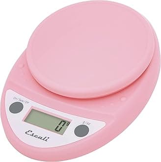 Primo Digital Kitchen Scale, 11-Pound/5kg, Soft Pink