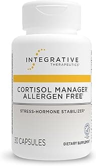 Integrative Therapeutics Cortisol Manager Allergen Free - Adrenal Health Support Supplement for Healthy Stress Response* - Vegan, Non-Dairy & Gluten-Free - 30 Capsules (15 Servings)