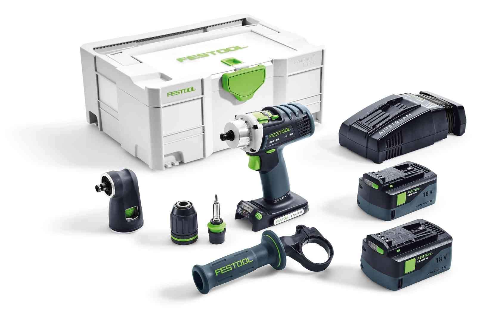 Festool Drc 18/4 Li 5.2-Set-SCA Quadrive Cordless Drill