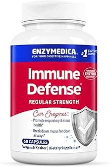 Immune Defense, Regular Strength, Proteolytic Enzymes for Immune Support, 60 Count