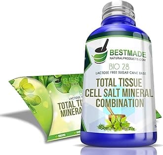 Bestmade Naturalproducts.com Total Tissue Cell Salt Mineral Combination Bio28 (Lactose Free) 300 Pellets, Helps Your Body Absorb And Use Nutrients, Increases Energy Levels, Improves Sleep Patterns, R