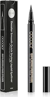 docolor Waterproof Eyeliner Pen Super Slim Precise All Day Black Eyeliner Liquid Professional Makeup Liquid Eye Liner Pencil for Women
