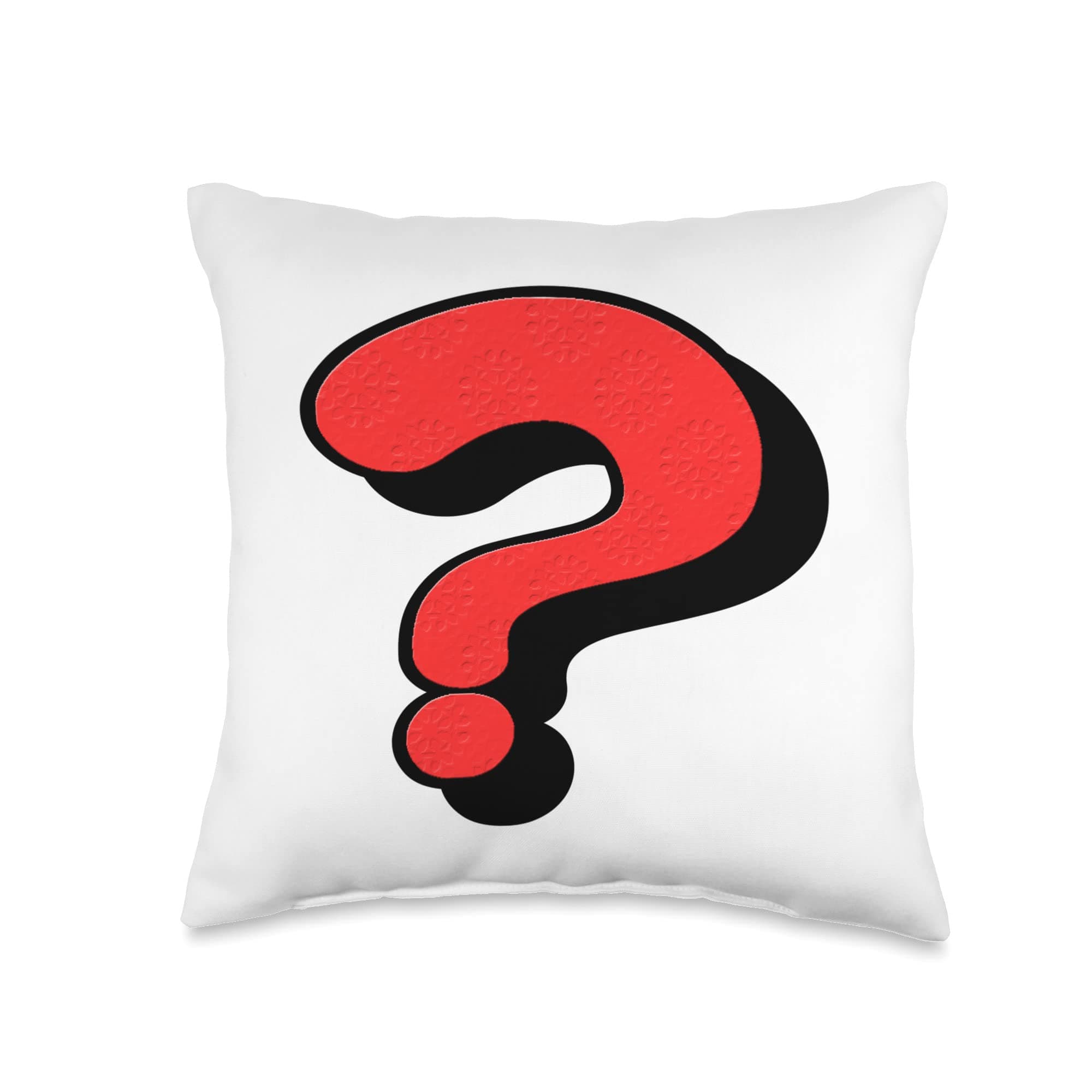 Punctuation Mark Ask a Question Knowledge Throw Pillow, 16x16, Multicolor