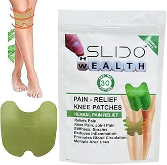 SLIDO™ Herbal Knee Pain Relief Patches | Inflammation Patch Sticker | Instant Relief from Pain | Joint Pain Relief Products with Natural Wormwood Extract Patch (30 PATCHES)