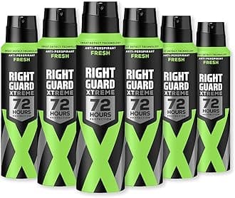 Mens Deodorant, Xtreme Fresh 72H High-Performance Anti-Perspirant Spray, Multipack 6 x 150 ml