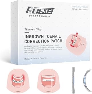 Titanium Alloy Ingrown Toenail Treatment, Nail Tools, and Ingrown Toenail Removal Kit Specially Designed for Curved Nail Repair and Ingrown Toenail Corrector (0.59/0.67in)