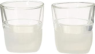 Host Freeze Cooling Glasses for Old Fashioned, Whiskey, Bourbon, and Scotch, Freezer Gel Chiller Insulated Glass Double Wall Tumblers, Silicone and Glass, Set of 2
