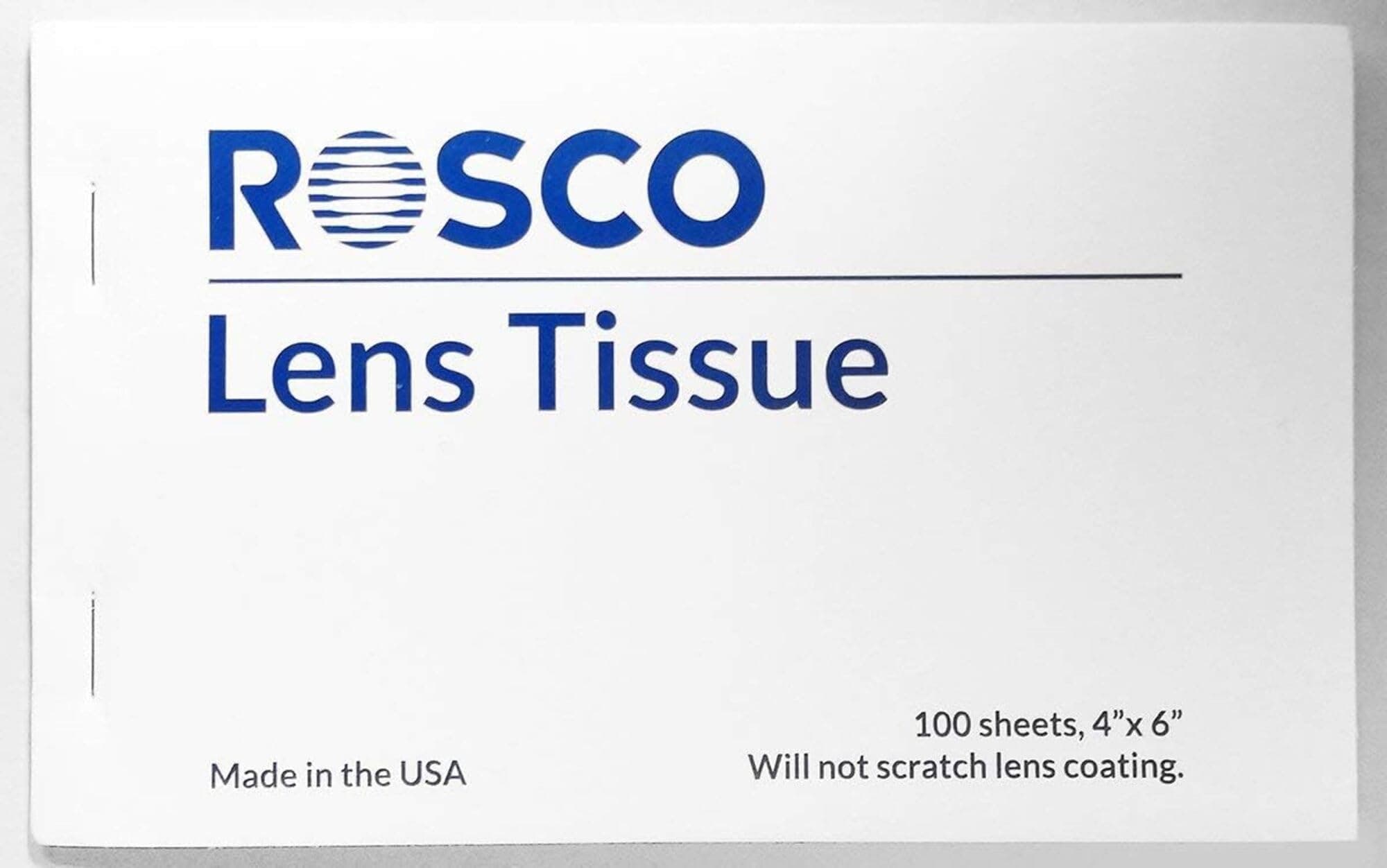Lens Tissue Booklet - 4inx6in x 100 Sheet