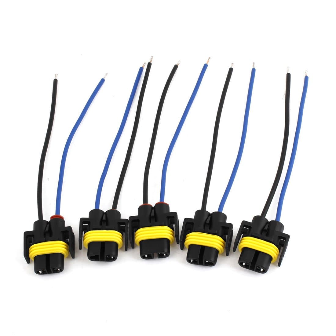 uxcell 5 Pieces H11 880 881 Wiring Harness Socket Wire Connector Plug