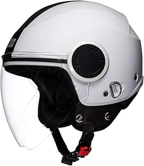 STUDDS Urban Open Face Helmet (White, XL)