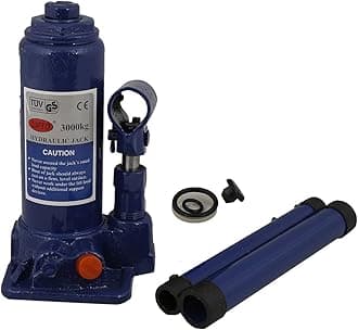 Kozdiko 3 Ton Hydraulic Bottle Vehicle Jack (Colour May Vary) (3000 Kg) for Maruti Suzuki Ignis