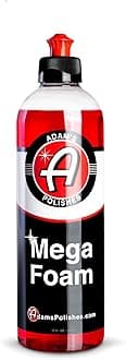 Adam's Polishes Mega Foaming Shampoo - Neutral pH Laundry Soap, Foaming Canon, Foam Gun, Sponge, Mitt, Chamois - Will Not Remove or Remove Wax Sealant or Ceramic Coating 16 oz
