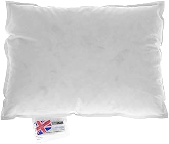 Goose Feather and Down Cushion Pad 30 x 40 cm (12" x 16") Inner Insert Filler with 100% Cotton Down Proof Cover Hypoallergenic RDS Certified Machine Washable