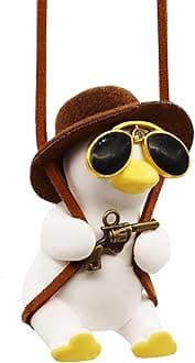 Swing Duck Car Hanging Ornament, Super Cute Swinging Ducks Mirror Hanging Accessories, Auto Decoration Rearview Mirror Pendant Flying Duck Car Interior Set, Christmas Xmas Decorations for Women Girls