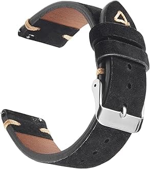 WOUKUP Quick Release Suede Leather Watch Bands Vintage Watchband for Men Watch Strap 18mm 19mm 20mm 21mm 22mm 24mm