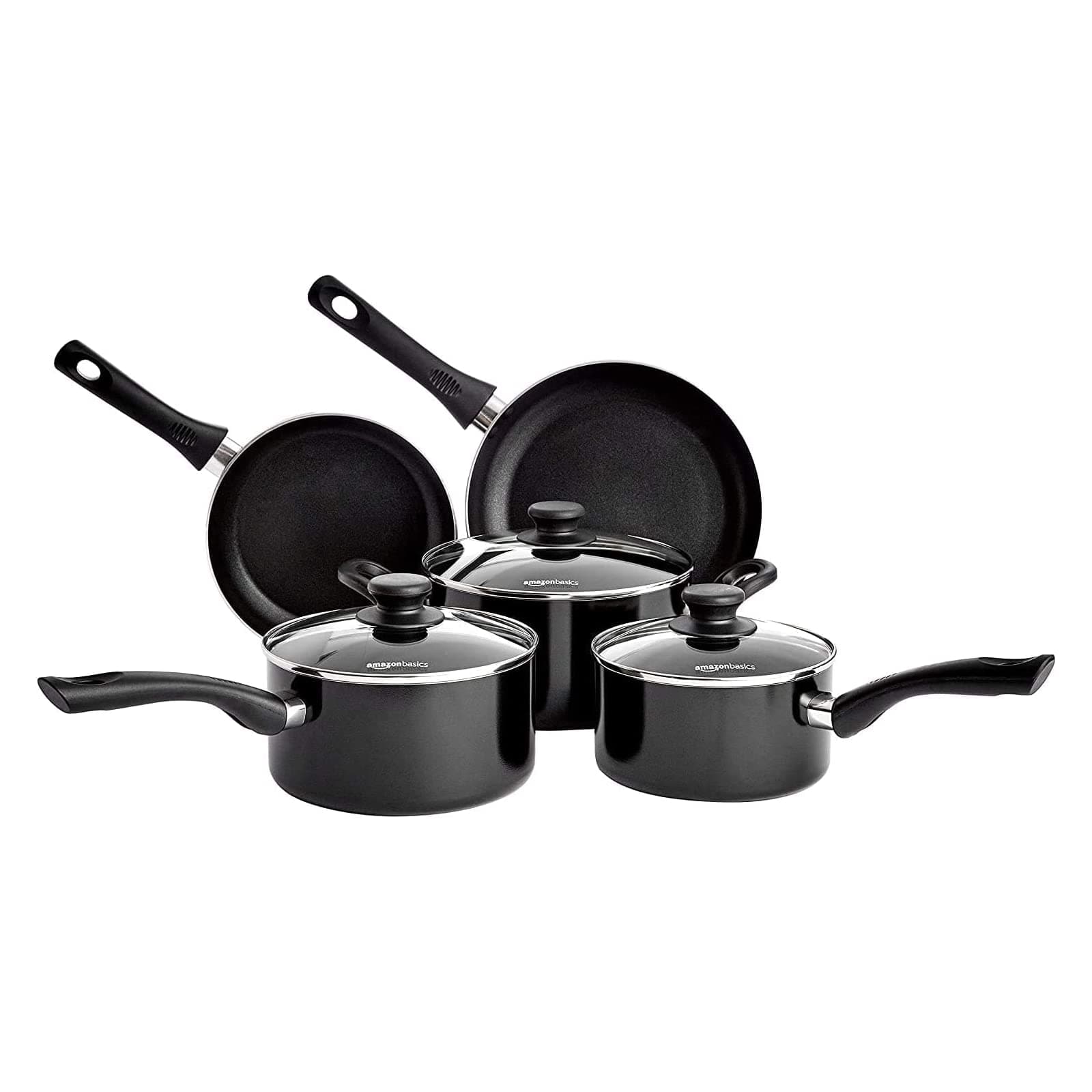 AmazonBasics 5-Piece Aluminium Nonstick Induction Cookware Set