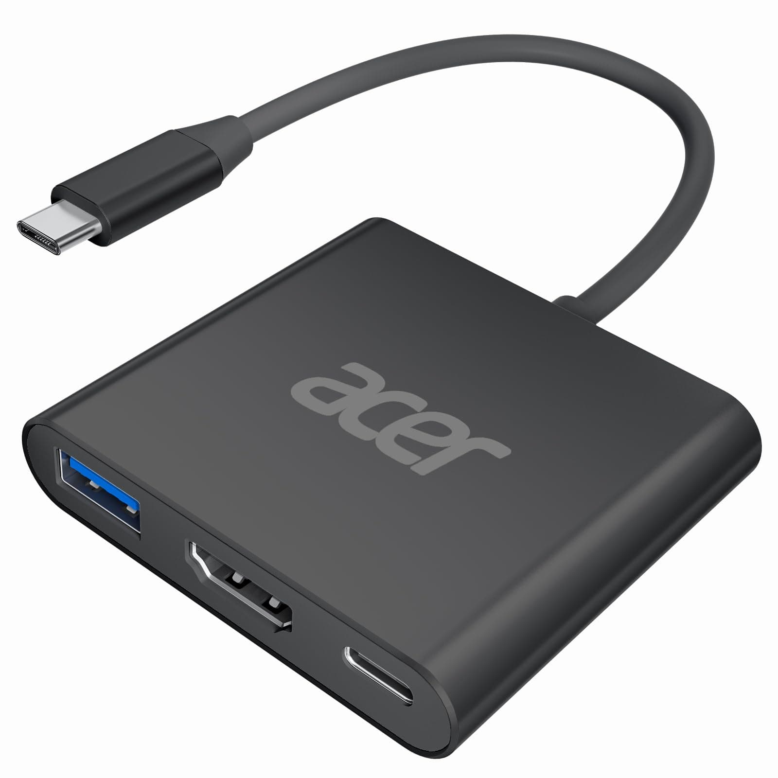 Acer Multiport AV Adapter with 4K HDMI Output USB 3.0 Port & 100W PD Charging Port, USB C Hub Compatible for MacBook Pro/Air, iPad pro/air, iMac, Switch, Dell XPS, Steam Deck and more Type-C Devices